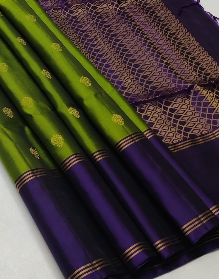 Pure handloom Double warp soft silk saree
