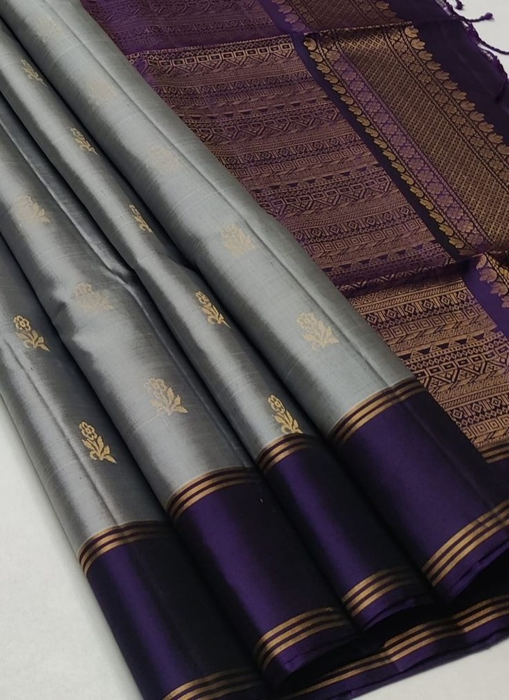 Pure handloom Double warp soft silk saree