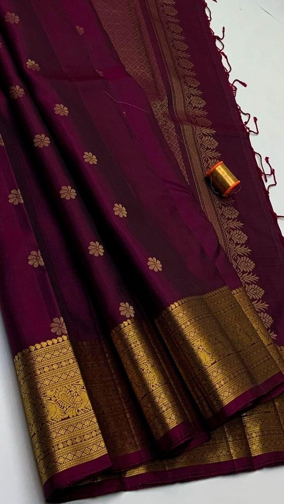 Pure handloom Double warp soft silk saree