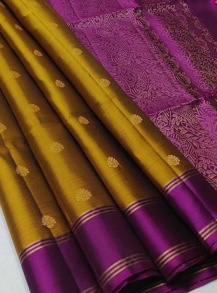 Pure handloom Double warp soft silk saree