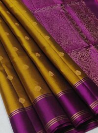 Pure handloom Double warp soft silk saree