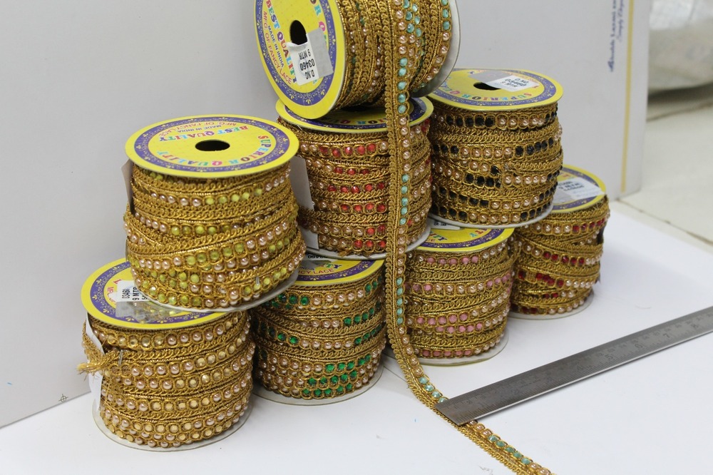 Multi Colour Rolls Lace