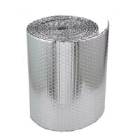 Bubble Wrap Insulation Material - Polyethylene, 1.2mm X 40m, Silver Color, 8mm Thickness, Flexible, Multi-layer, Laminated Design