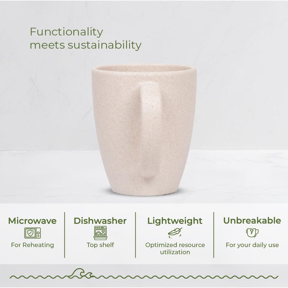 300Ml off white Ecofriendly mug