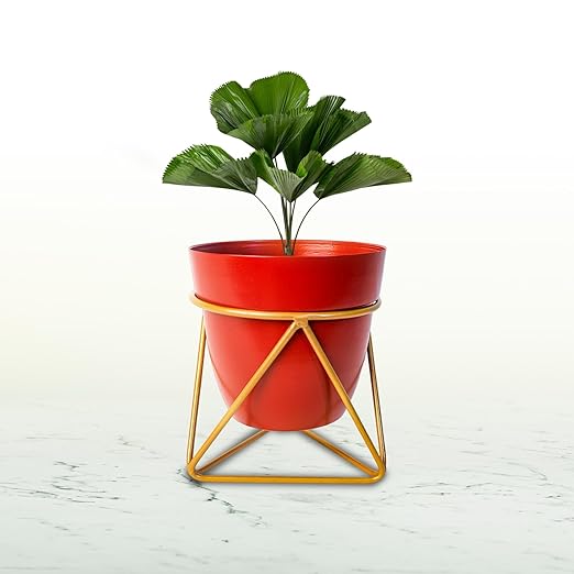 Metal Planter Stand - Color: Golden