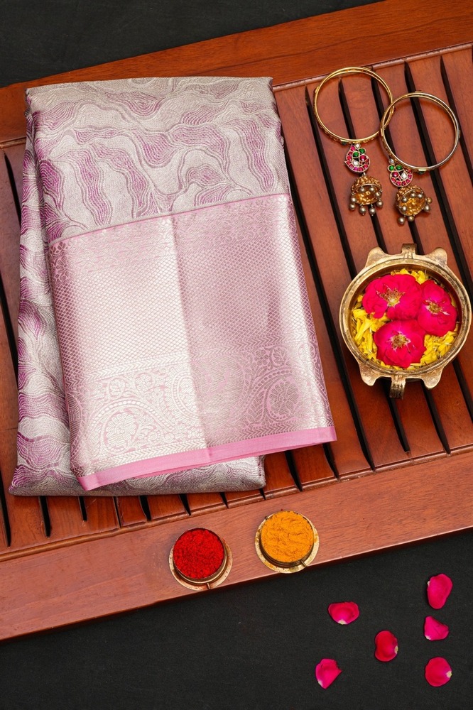 Designer Heavy Banarasi Soft Silk Saree With Silk Blouse Piece