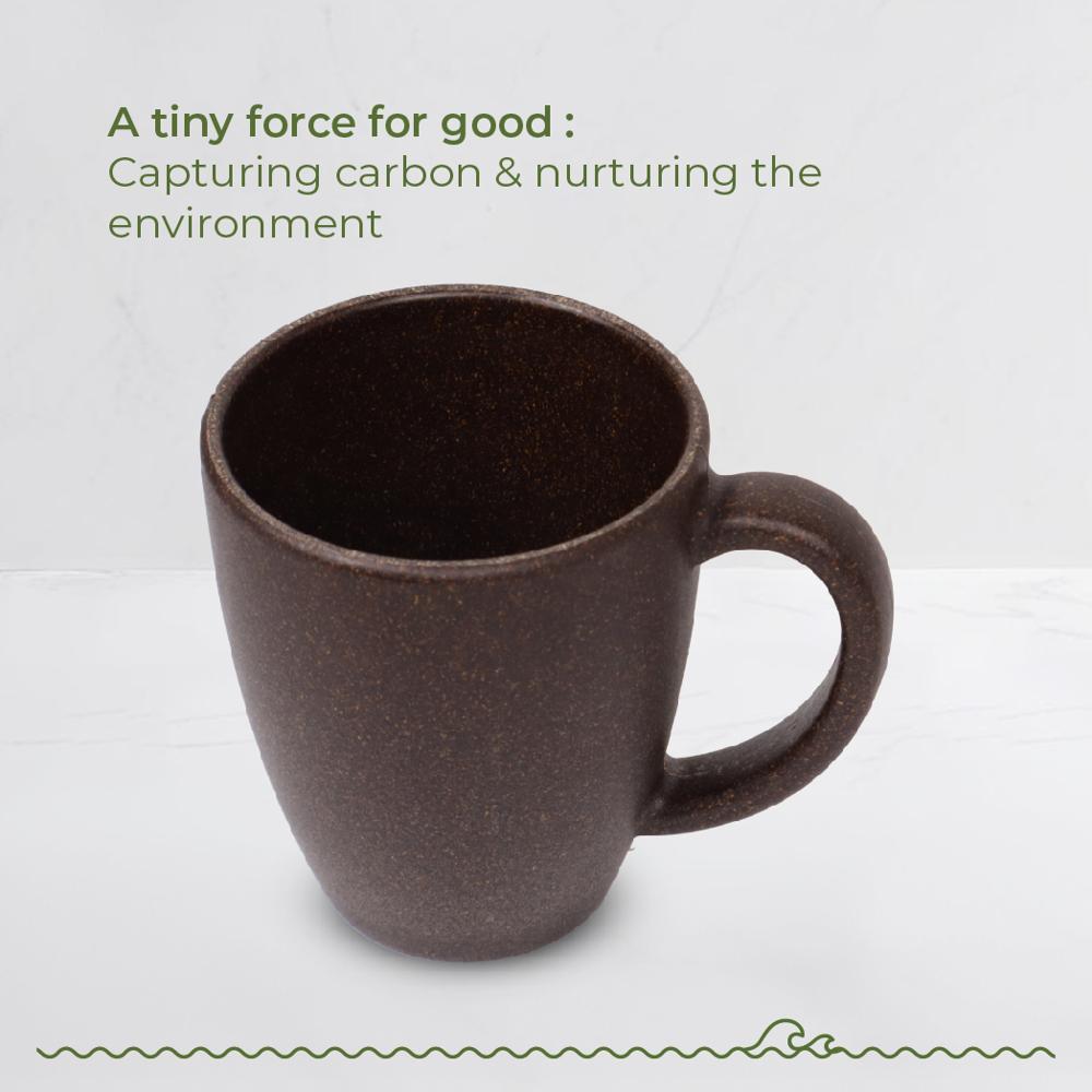 300ml Cocoa Bean Drinking Mug - Ceramic Type: Rice Husk Biocomposite