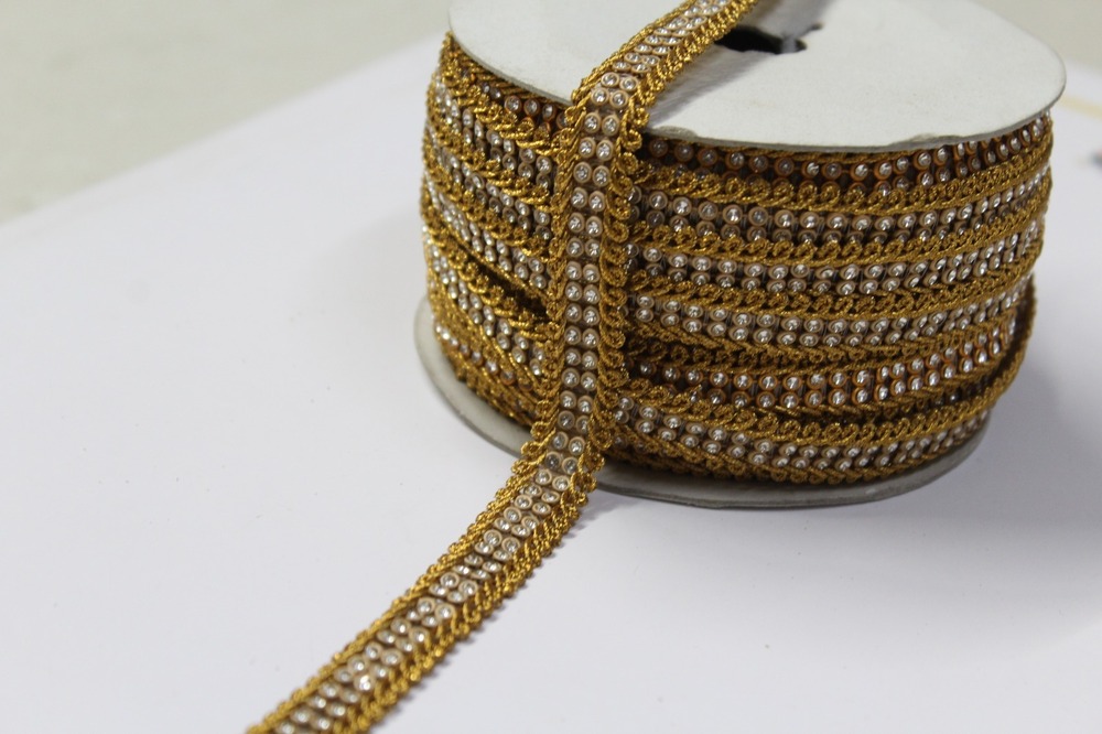 Fancy Stone Zari Lace