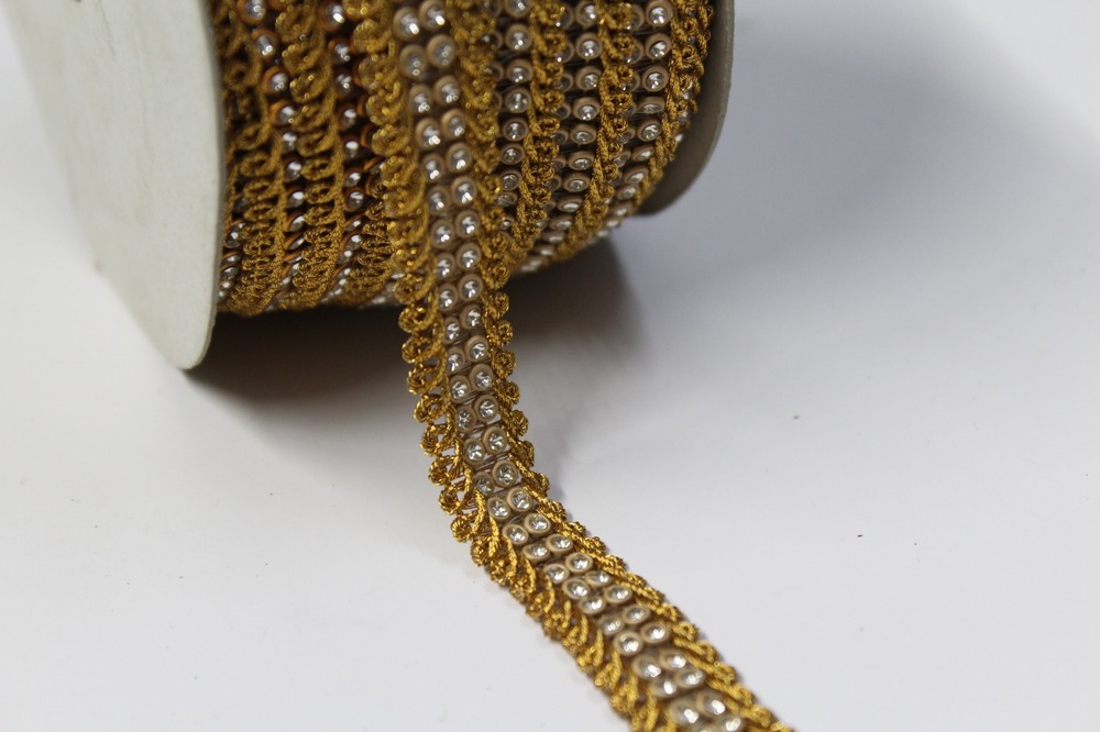 Fancy Stone Zari Lace