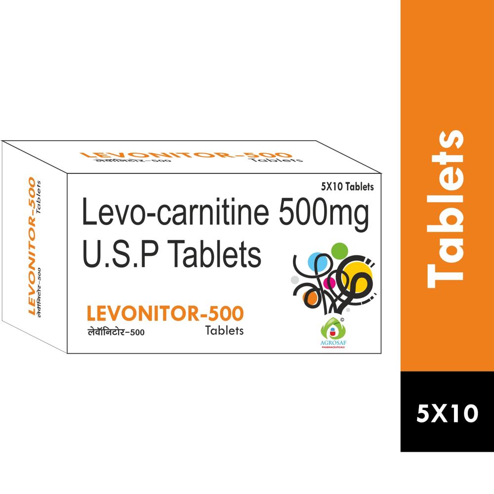 LEVONITOR 500 TABLET - LEV-CARNITINE U.S.P. 500 MG