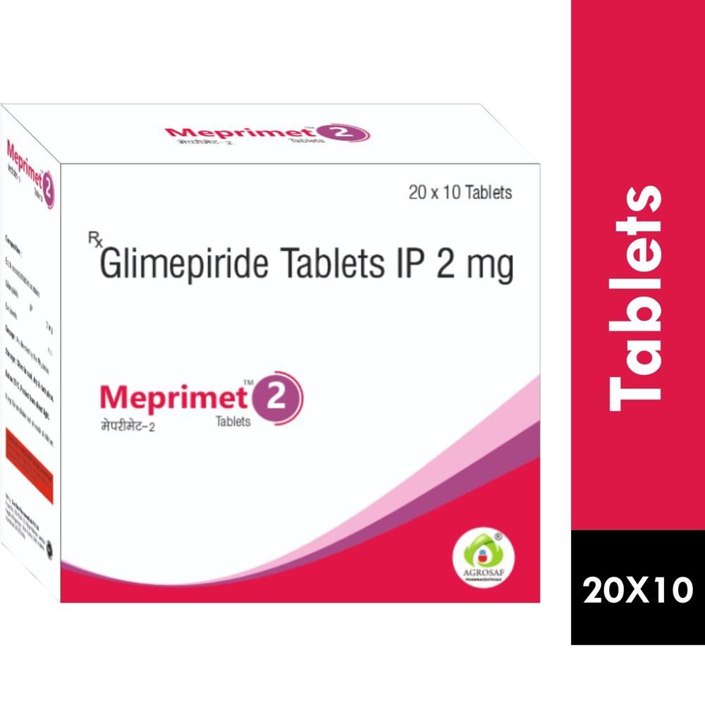 MEPRIMET 2 TABLET - Glimepiride 2mg Tablet