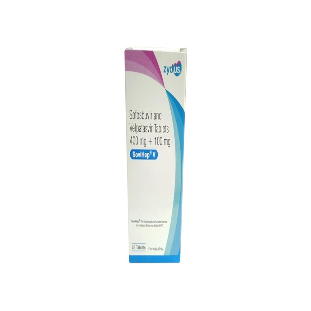 Sovihep V Sofosbuvir 400mg + Velpatasvir 100mg Tablet