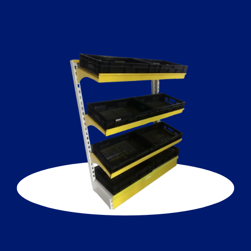 Wall Side Vegetable Display Rack - Feature: Corrosion Resistant