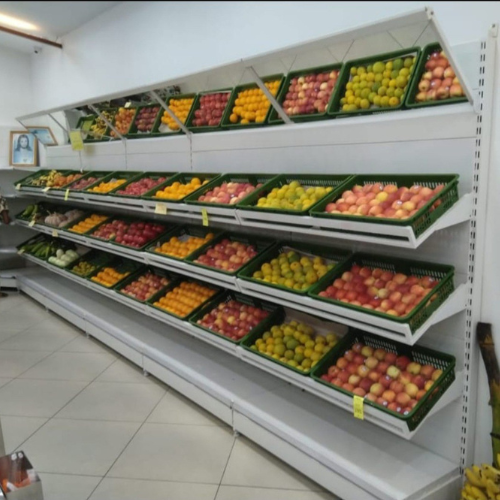 Wall Side Vegetable Display Rack - Feature: Corrosion Resistant