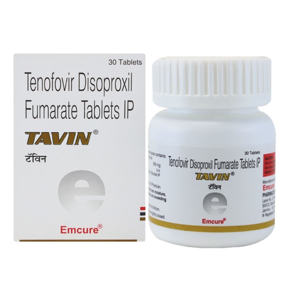 Tavin  Tenofovir disoproxil fumarate Tablet 300 mg