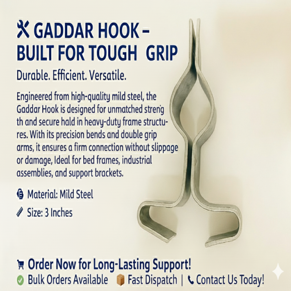Gaddar Hook 3 Inches - Color: Silver