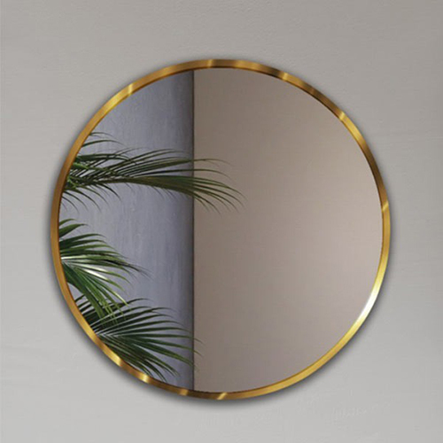 Ss Metal Frame Mirror - Color: Golden
