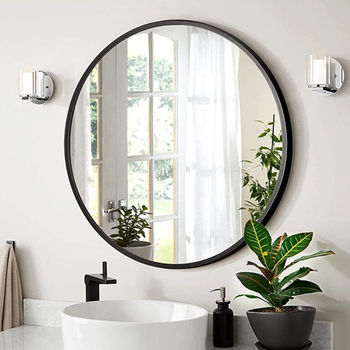 Ss Metal Frame Mirror - Color: Golden