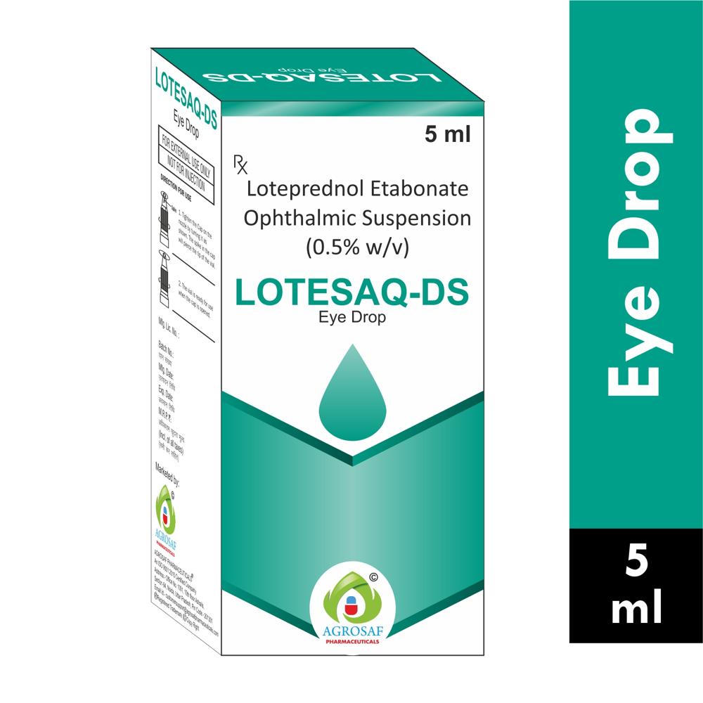 LOTESAQ DS EYE DROP - Loteprednol Etabonate (0.5% W/v) + Benzalkonium Chloride Sodium Ip (0.02% V/v)