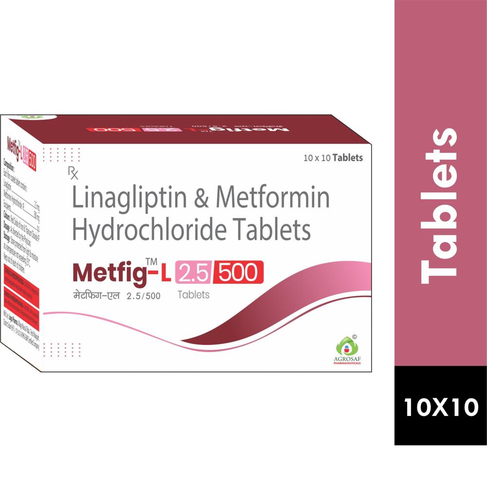 METFIG L 2.5/500 TABLET - Linagliptin(2.5mg) & Metformin(500mg) Tablet