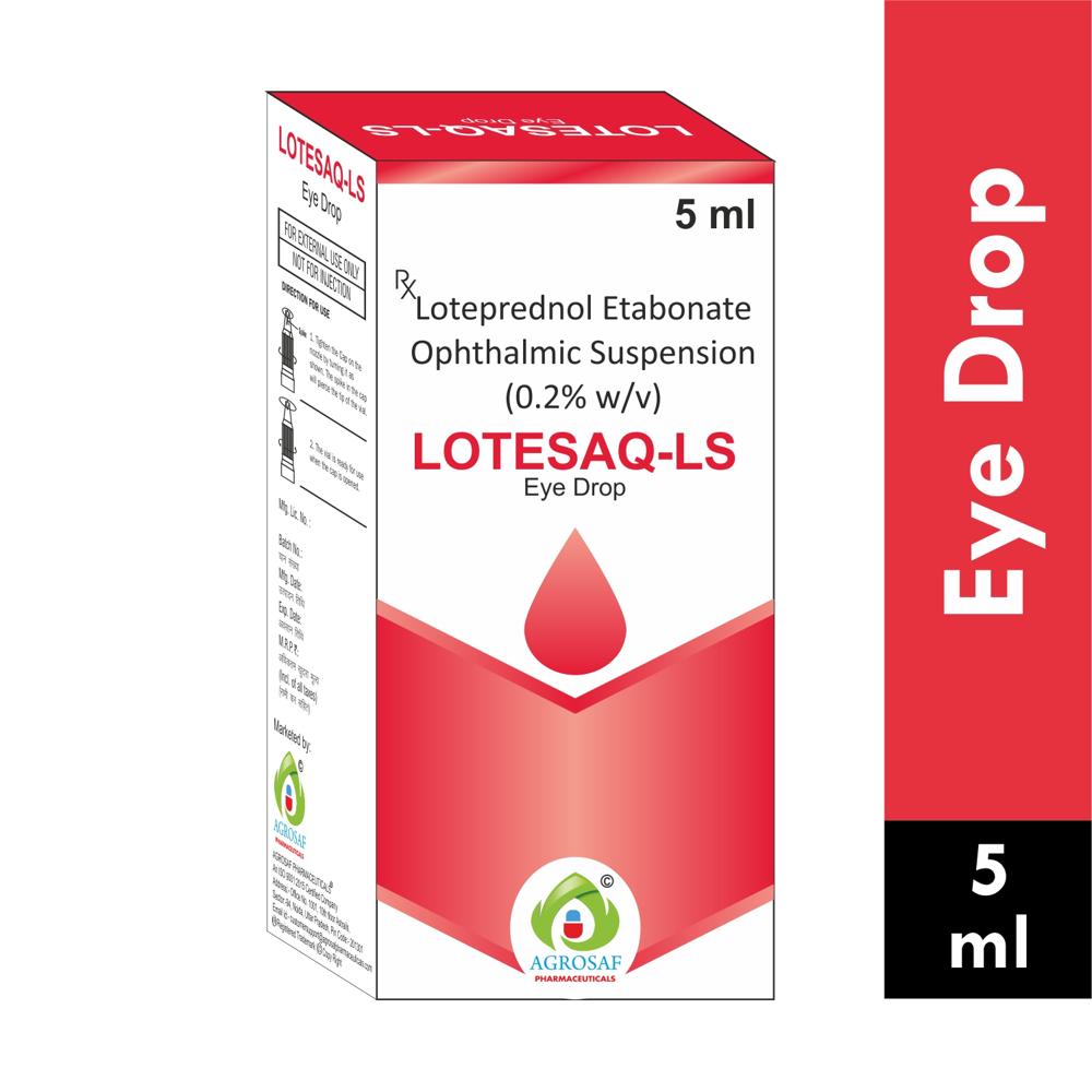 LOTESAQ LS EYE DROP - Loteprednol Etabonate (0.2% W/v) + Benzalkonium Chloride Sodium Ip (0.02% V/v)