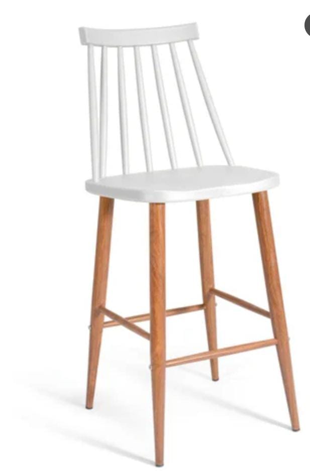 OM WOODS BAR STOOL METAL WITH WOOD FINSIH 