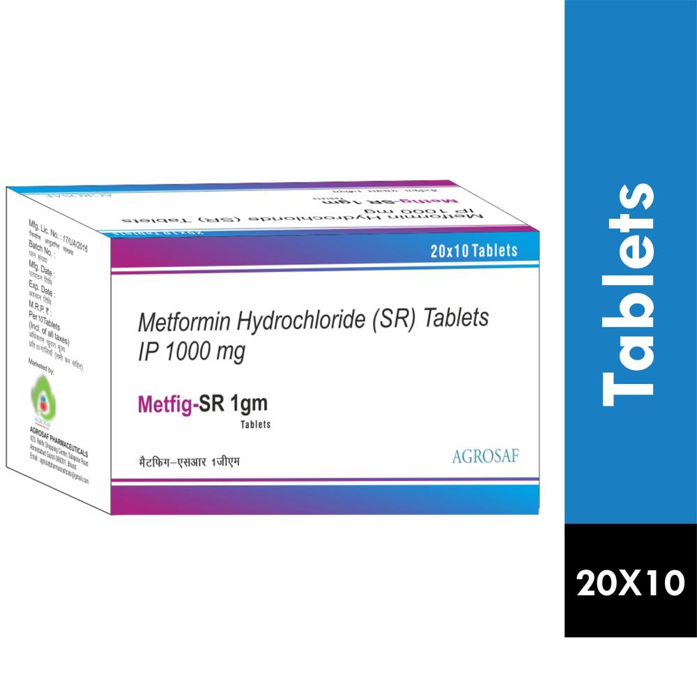 METFIG SR 1GM TABLET - Metformin (1000mg)(SR)