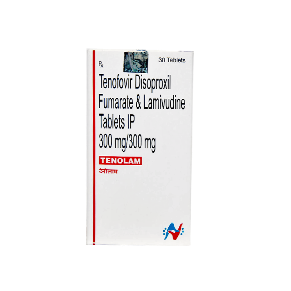 Tenolam  Lamivudine (300mg) + Tenofovir disoproxil fumarate (300mg) Tablet