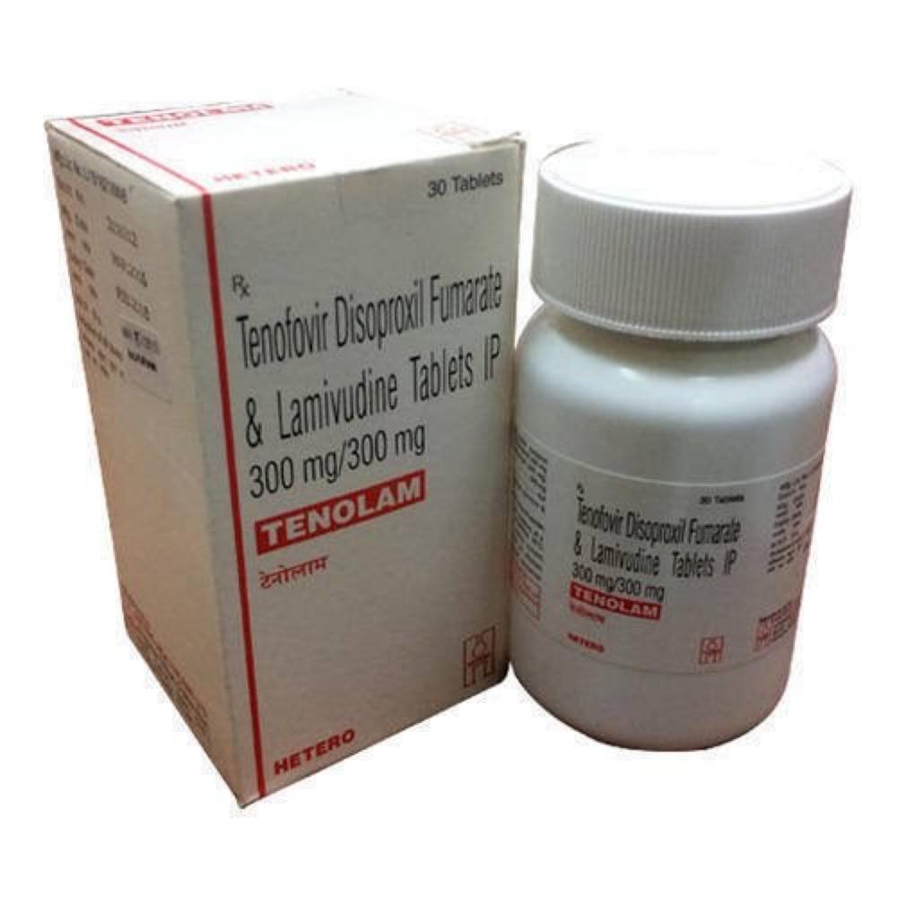 Tenolam  Lamivudine (300mg) + Tenofovir disoproxil fumarate (300mg) Tablet