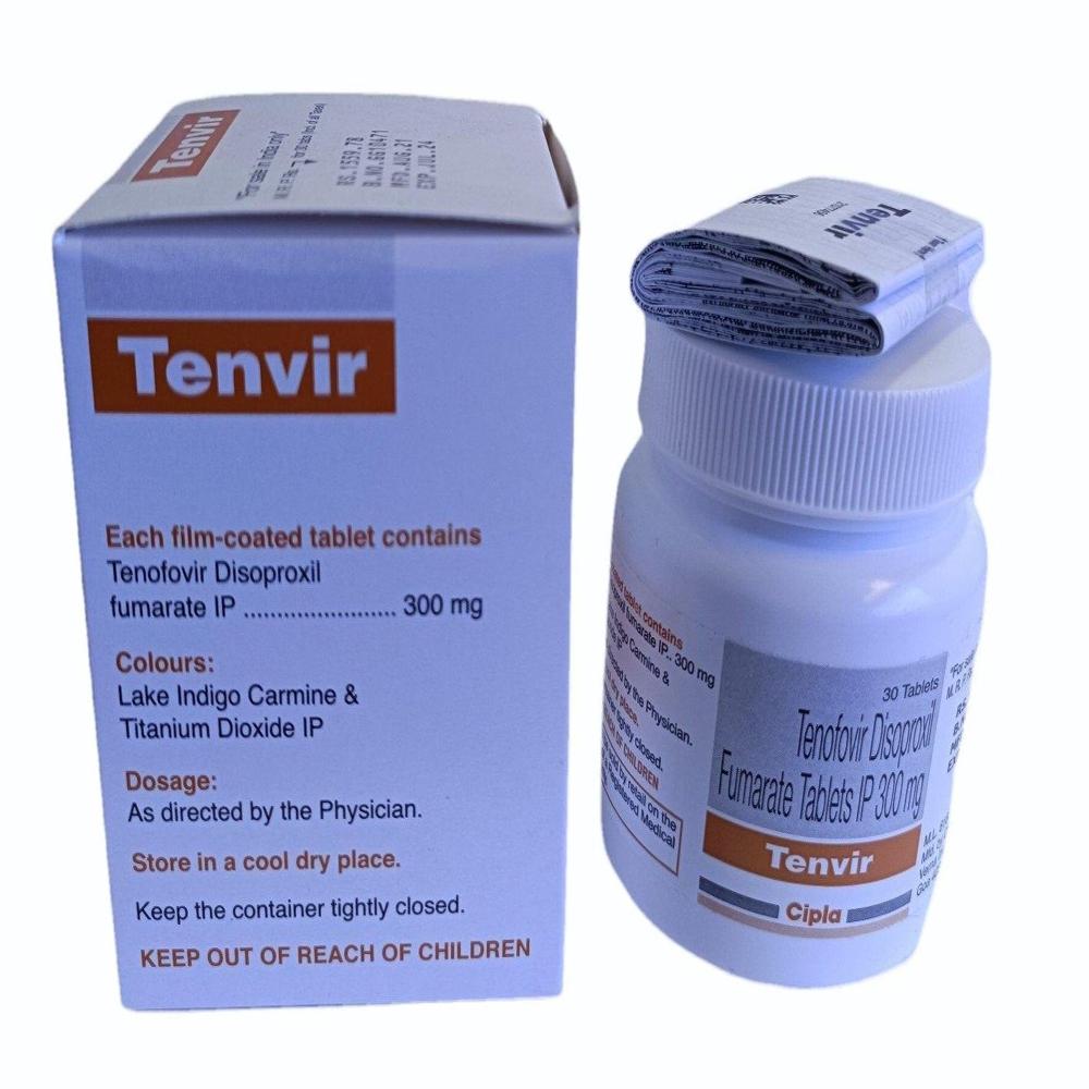 Tenvir Tenofovir Disoproxil Fumarate Tablet 300mg - Origin: India