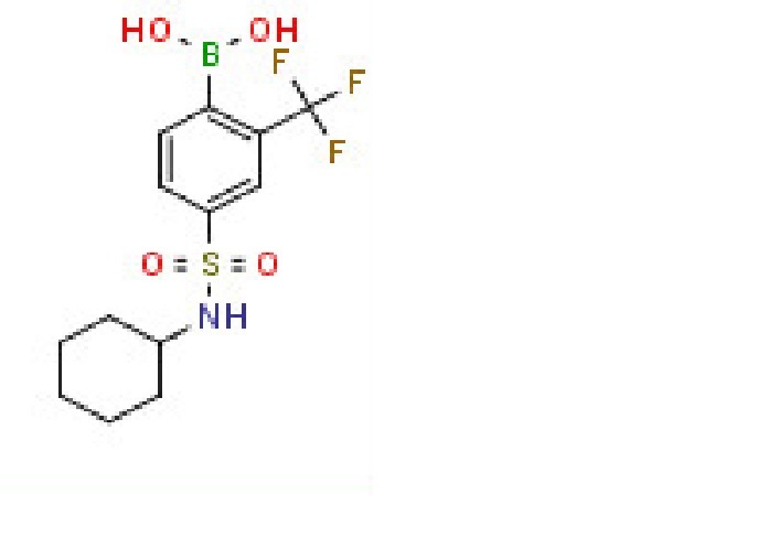 4-(N-Cyclohexylsulfamoyl)-2-trifluoromethylphenylboronic acid