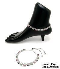 92.5 Silver Suneri anklet