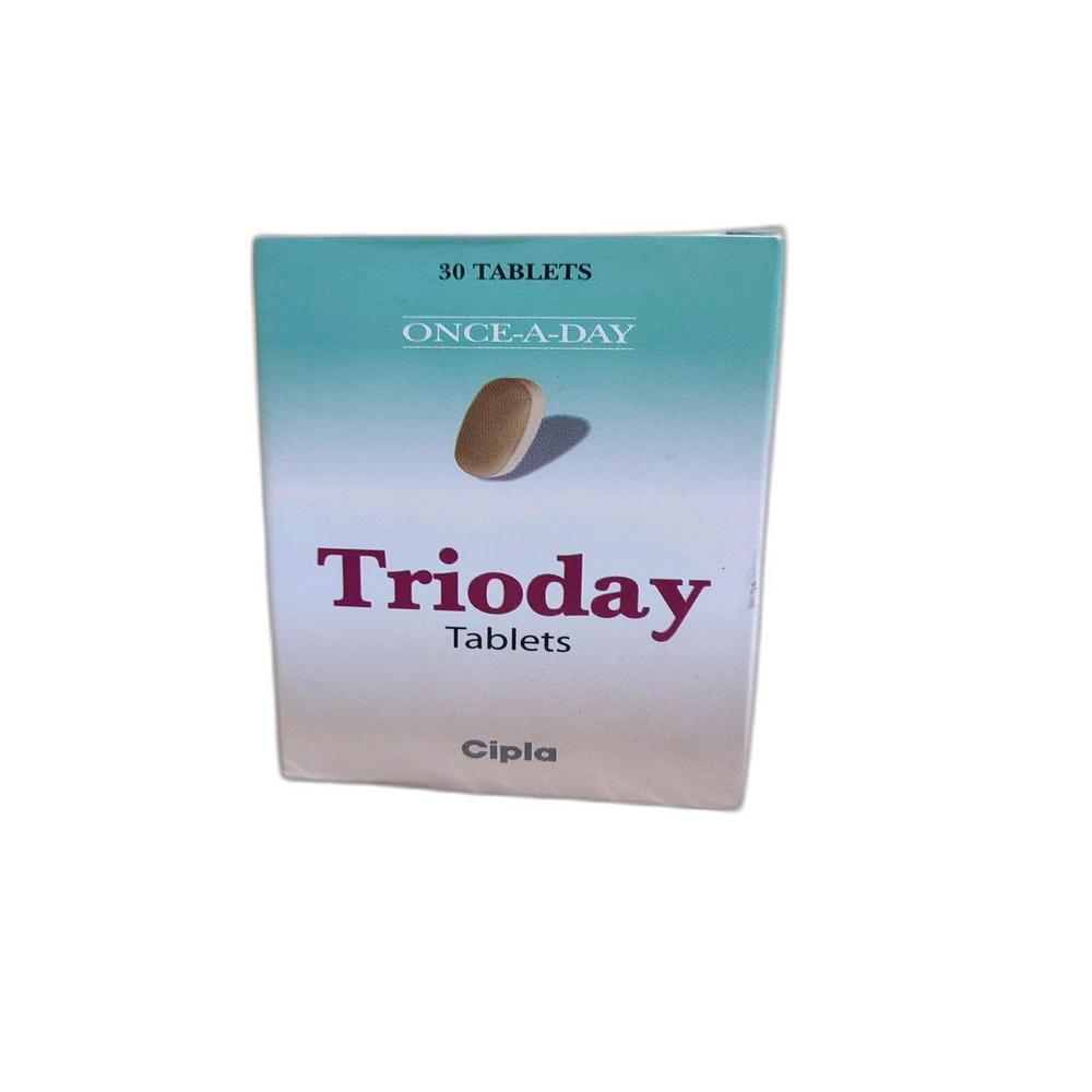Trioday  Lamivudine (300mg) + Tenofovir disoproxil fumarate (300mg) + Efavirenz (600mg) Tablet