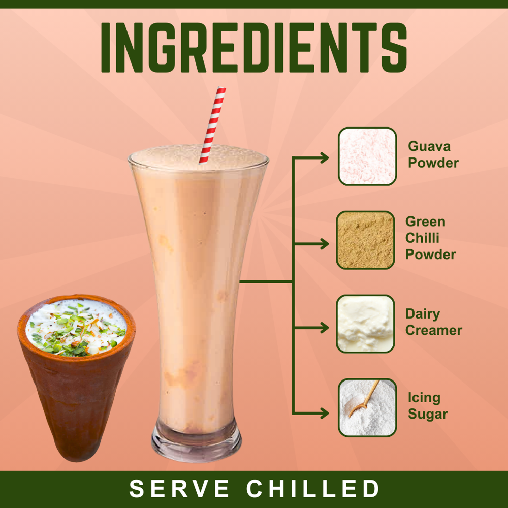 Guava Chilli  Flavour Milkshake