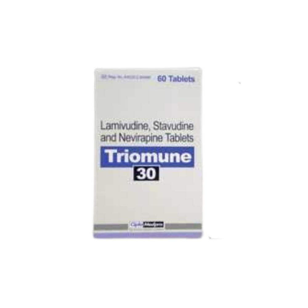 Triomune Lamivudine 150mg +Nevirapine 200mg + Stauvdine 30 mg