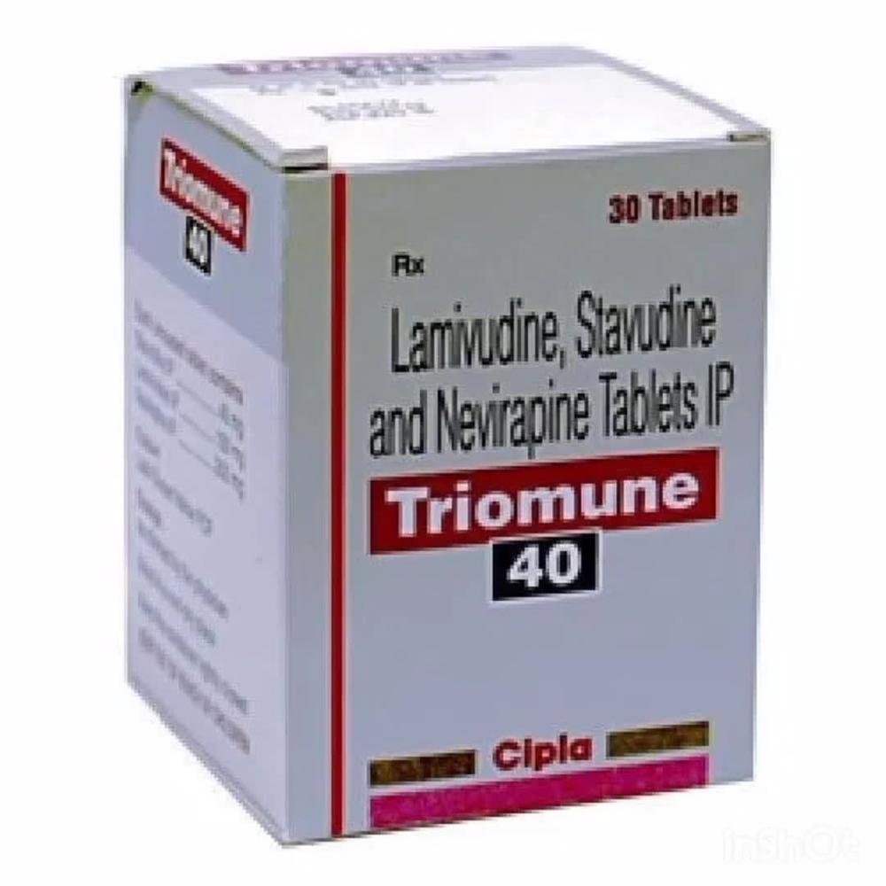 Triomune Lamivudine 150 mg + Nevirapine 200mg + Stavudine 40mg Tablet 
