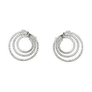 Genuine 18K/14K Gold Fashion Hoop Earrings - 11.68g, 1.96 cts VS Diamonds | Customizable Designs, Multi-Gemstone Options, Gift-Ready Packaging