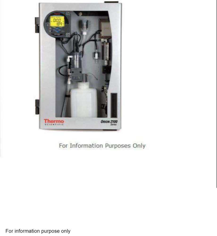 Thermo Fisher Orion Low Level Sodium Analyzer - Dimension (L*w*h): 27 Cm * 45 Cm * 65 Cm Centimeter (Cm)