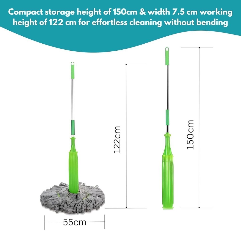 2-in-1 Dehydrated Mop - Efficient Cleaning Made Easy Twist Mop