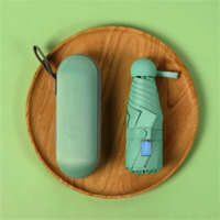 Capsule Umbrella With Box Compact Travel Umbrella with Zipper Case