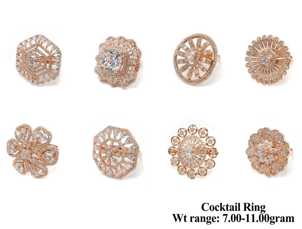 New Design 92.5 Silver Cocktail Ring