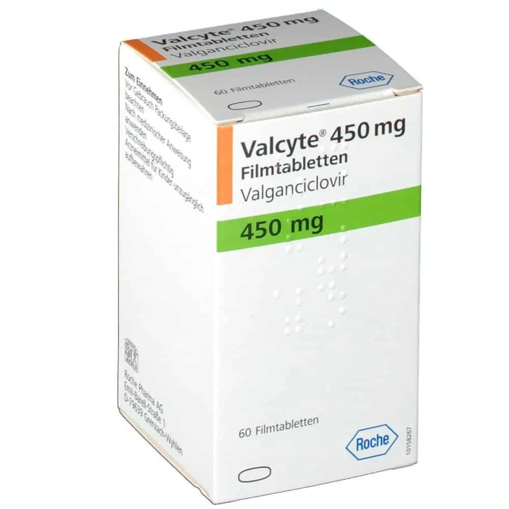 Valcyte Valganciclovir Tablet 450 mg 