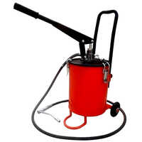 Hand Operated Bucket Grease Pump - Color: Red
