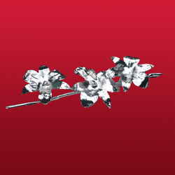 चांदी की प्लेटिंग वाला ऑर्किड स्टिक