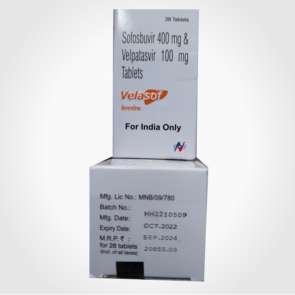 Velasof Sofosbuvir,velpatasvir Tablet - Origin: India
