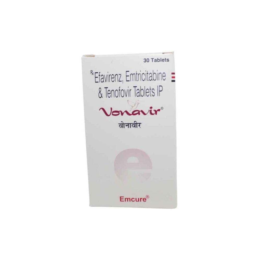 Vonavir Emtricitabine (200mg) + Tenofovir disoproxil fumarate (300mg) + Efavirenz (600mg) Tablet 