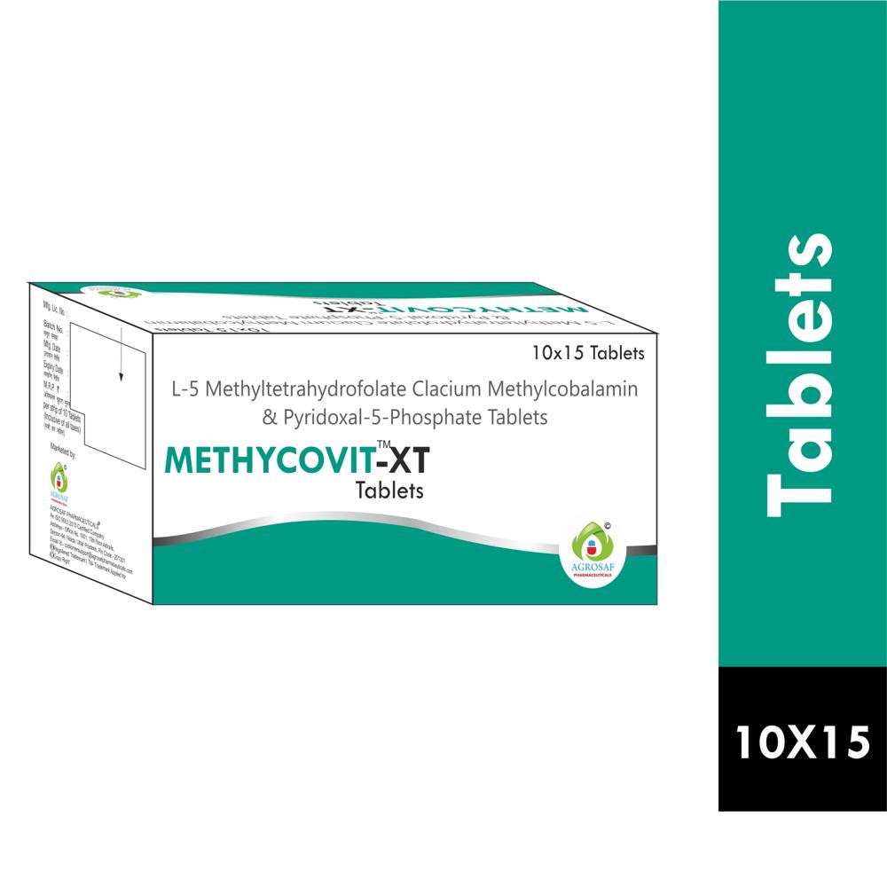 METHYCOVIT XT TABLET - L-5 Methyltetrahydrofolate Calcium Usp 1mg + Methycobalamine Ip 1500 Mcg + Pyridoxal 5 Phosphate Usp 25 Mg + Excipients Q.s.