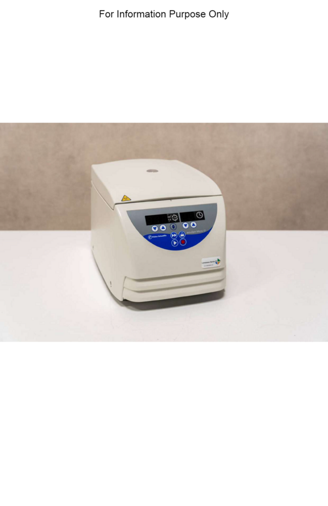 Thermo Fisher Pico 17 Microcentrifuge - Dimension (L*w*h): 35.2 Cm A 24.3 Cm A 22.5 Cm Centimeter (Cm)