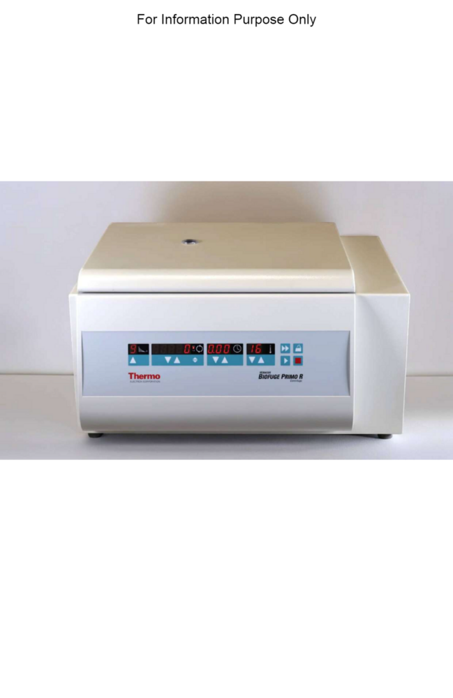 Thermo Fisher Pico 17 Microcentrifuge - Dimension (L*w*h): 35.2 Cm A 24.3 Cm A 22.5 Cm Centimeter (Cm)