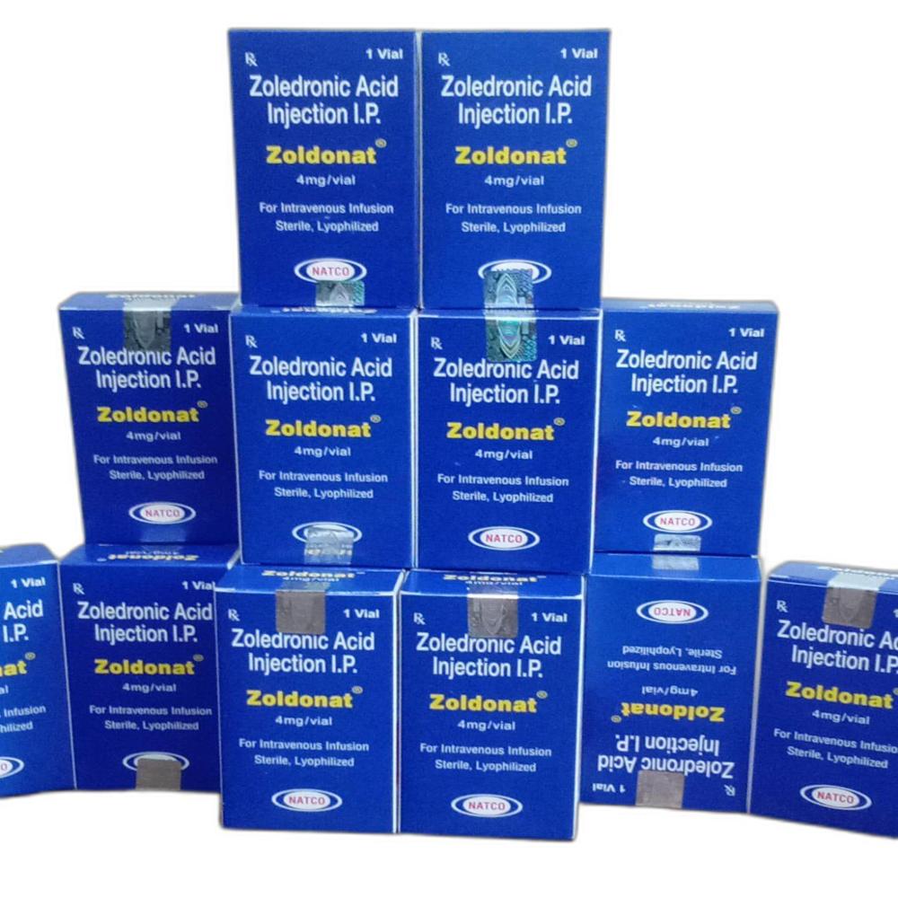 Zoldonat Zoledronic Acid Injection 4Mg - Origin: India